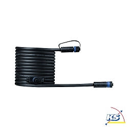 Paulmann Plug&Shine Cable IP68 with 3 connection sockets black, 5m