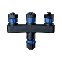 Paulmann Plug&Shine Distribut�r 3 gange IP68 sort, 1x in / 3x out