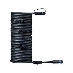 Paulmann Plug&Shine Kabel IP68 med 5 tilslutningsb�sninger sort, 10m