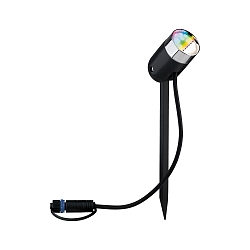 Udend�rs lampe LED PLUG & SHINE PIKE ZIGBEE s�t med 3, RGBW, ZigBee styrbar IP44, antracit d�mpbar