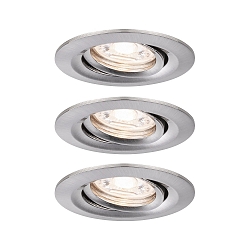 Indbygningslampe NOVA MINI LED svingbar, s�t med 3 IP23, jern b�rstet  310lm 2700K 38� 38� CRI >80