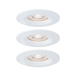 Indbygningslampe NOVA MINI LED stiv, s�t med 3 IP23, hvid mat  310lm 2700K 38� 38� CRI >80