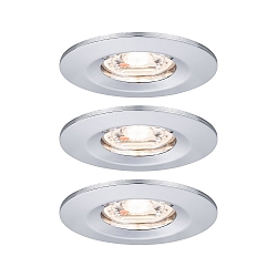 Indbygningslampe NOVA MINI LED stiv, s�t med 3 IP23, chrom  310lm 2700K 38� 38� CRI >80