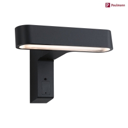 wall luminaire ITO horizontal, with motion detector IP44, anthracite 