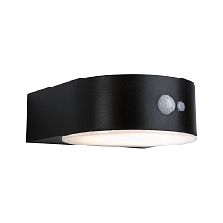 Solar v�glampe EILEEN PIR rund, med afbryder, med bev�gelsesdetektor IP44, sort 