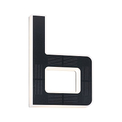 Belyst husnummer IP44, sort 