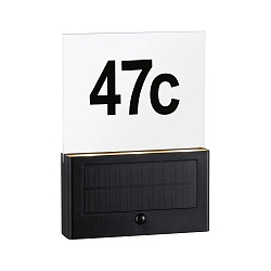 Belyst husnummer NEDA PIR med bev�gelsesdetektor LED IP44, antracit