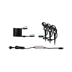 Jordspydslampe PLUG&SHINE STING LED IP67, antracit
