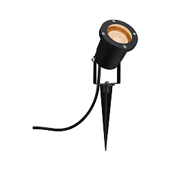 Jordspydslampe GOLD LIGHT SPOT justerbar, insektvenlig GU10 IP65/IP44, sort 