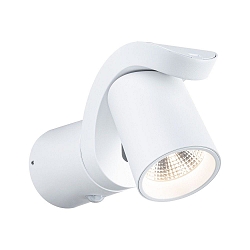 Udendørs wall luminaire CUFF PIR med sensor IP44, gennemsigtig, hvid 