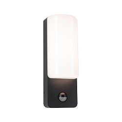 Udend�rs wall luminaire BONNIE PIR med sensor, omskiftelig, havluftbestandig IP44, antracit 