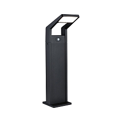 P�lelampe JUNTEA PIR med sensor IP44, antracit, mat 