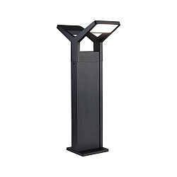 P�lelampe JUNTEA PIR 2 2-flammer, med sensor IP44, antracit, mat 