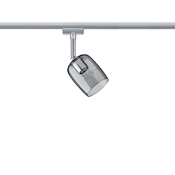 Paulmann URail Spot Blossom, ekskl. lyskilde, maks. 10W G9, chrom matt, R�get glas