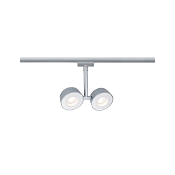 Paulmann URail LED Spot Double Pellet 2x4W, d�mpbar, chrom matt/hvid