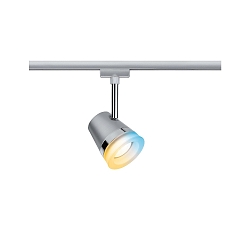 Spot URAIL CONE tunable white, ZigBee styrbar GU10, chrom, chrom mat d�mpbar