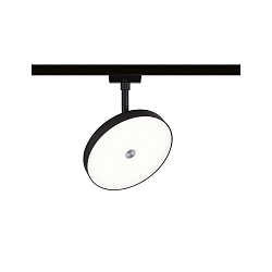 1-faset spot HILDOR URail IP20, mat, sort d�mpbar