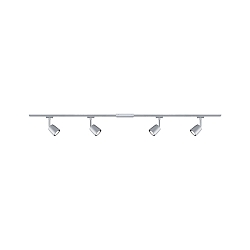 Spot URAIL COVER med mulighed for indf�dning, s�t med 4 GU10, chrom, chrom mat d�mpbar