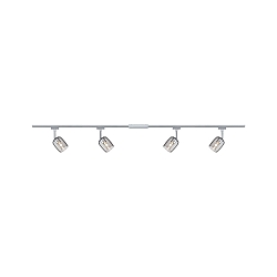 Spot URAIL BLOSSOM med mulighed for indf�dning, s�t med 4 G9, chrom, chrom mat, r�gfarver d�mpbar
