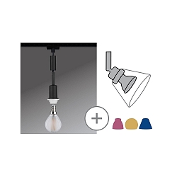 Pendel URAIL DECOSYSTEMS uden sk�rm E14, sort mat, hvid d�mpbar