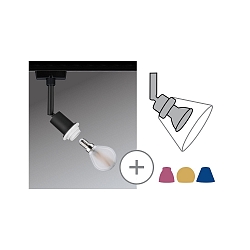 Spot URAIL DECOSYSTEMS drejelig, vipbar E14, sort mat, hvid d�mpbar