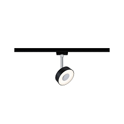 Spot URAIL CIRCLE drejelig, vipbar, chrom, sort mat