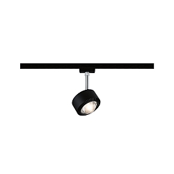 Spot URAIL ALDAN LED med linseoptik, chrom, sort mat d�mpbar