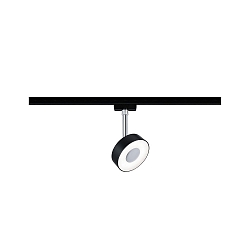 Spot URAIL CIRCLE drejelig, vipbar, chrom, sort mat