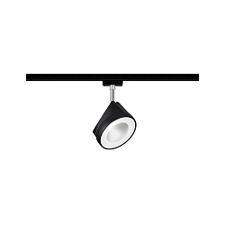 Spot URAIL ARENA LED drejelig, vipbar, chrom, sort mat