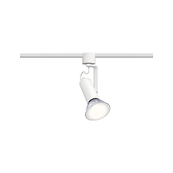 Skinne spot URAIL APOL II med leddelt arm, justerbar E27, hvid