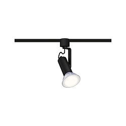 Skinne spot URAIL APOL II med leddelt arm, justerbar E27, sort