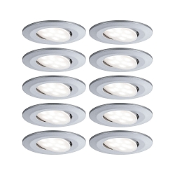 Indbygnings loftlampe CALLA IP65 svingbar, s�t med 10 IP65
