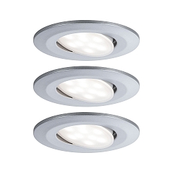 Indbygnings loftlampe CALLA IP65 svingbar, s�t med 3 IP65