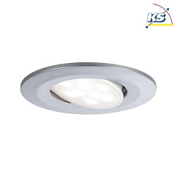Outdoor LED Recessed spot CALLA IP65 DIM, swivelling, 230V, each 6.5W 4000K 560lm 100, dimmable, chrome matt