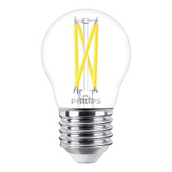 filament lamp drop MASTER LEDLUSTER P45 927 DIMTONE Dim-To-Warm P45 E27 2,5W 340lm 2200-2700K CRI 90 dimmable