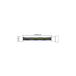 Forl�ngerkabel RGBW, 200cm