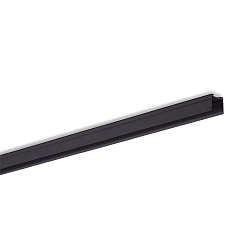 U-profil MEDIUM U 27/25.9/B2C2 - 2M overflademonteret version, sort, anodiseret