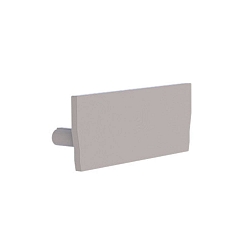 Endkappe MEDIUM U FLAT, hvid