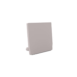 Endkappe MEDIUM U FLAT, hvid