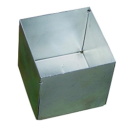 Installationshus 76X76X74MM firkantet, lukket, st�l