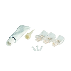 Feeder VARDAFLEX 0.8CM - PUSH s�t med 3, 2-polet, mat, gennemsigtig