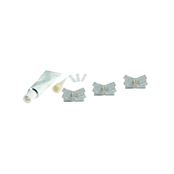 Direkte tilslutning VARDAFLEX 0.8CM s�t med 3, 2-polet, mat, gennemsigtig