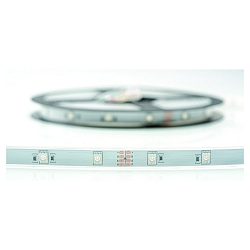 Fuldt silikoniseret LED-strip VARDAFLEX 3INONE-30 - 1.2CM med stik, RGB hvid