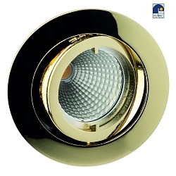 Alu die-cast Recessed spot for MR16, without snap ring, swivelling, IP20, gold