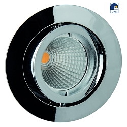 Alu die-cast Recessed spot for MR16, without snap ring, swivelling, IP20, chrome