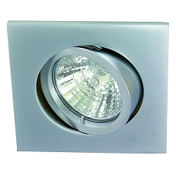 Indbygningslampe QUADRO svingbar IP20, chrom mat