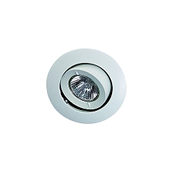 Indbygnings loftlampe MR16 kardanisk drejning IP20, pulverlakeret, hvid