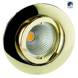 Alu die-cast Recessed spot for MR11, without Snap ring, swivelling, IP20, gold