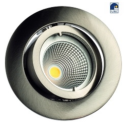 Alu die-cast Recessed spot for MR11, without Snap ring, swivelling, IP20, iron brushed