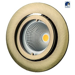 Alu die-cast Recessed spot for MR11, without Snap ring, swivelling, IP20, old brass